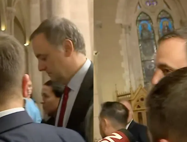 Manuel Adorni en la Basílica de Luján