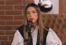 Agostina Páez en una entrevista