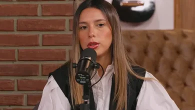 Agostina Páez en una entrevista