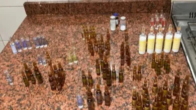 Imagen de ampollas de propofol en una cocina