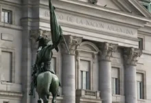 Imagen de un edificio del Banco Nación en Argentina