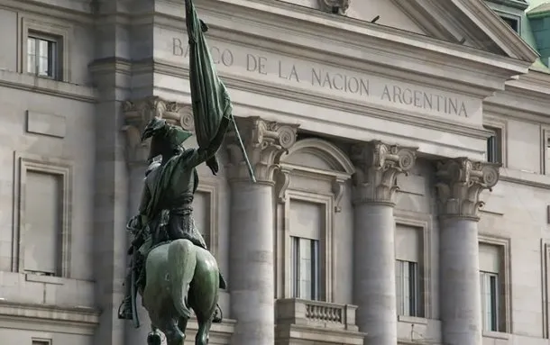 Imagen de un edificio del Banco Nación en Argentina