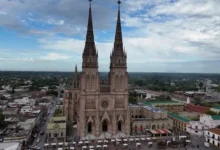 Imágenes del Papa Francisco en la Basílica de Luján