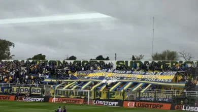 Imagen de los jugadores de Defensa y Justicia y Boca en el campo de juego