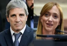 Luis Caputo y Anabel Fernández Sagasti en medio de la polémica por los créditos del Banco Nación
