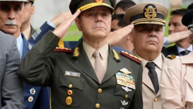 Carlos Presti en un acto conmemorativo por el Día del Veterano de Malvinas