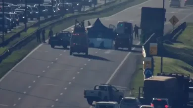 Imagen de un accidente en la Panamericana