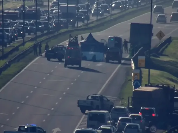 Imagen de un accidente en la Panamericana