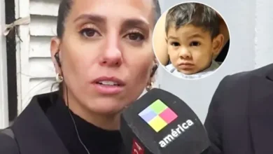 Cinthia Fernández en el lugar de los hechos del caso Ángel