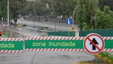 Imagen de la Costanera de Córdoba con agua acumulada