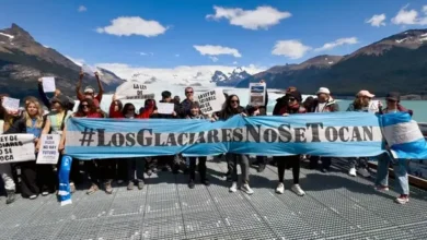Imagen de un glaciar en la montaña
