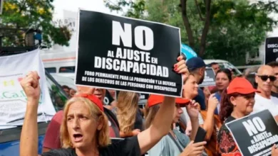 Imagen de una marcha de la comunidad de discapacidad