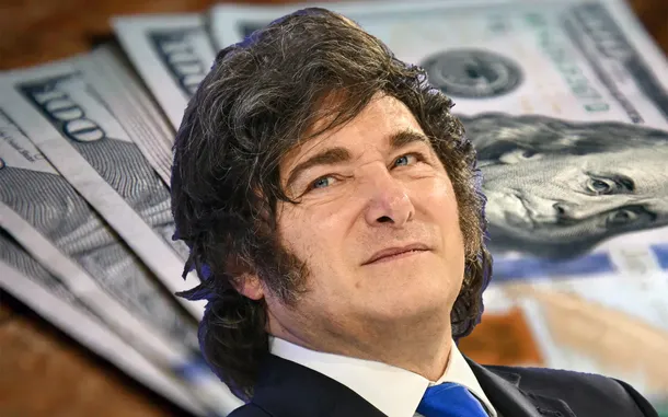 Javier Milei sonriendo