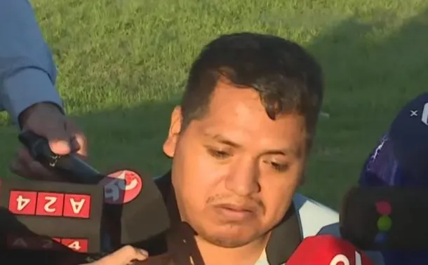 Camioneta caída en el Río de la Plata