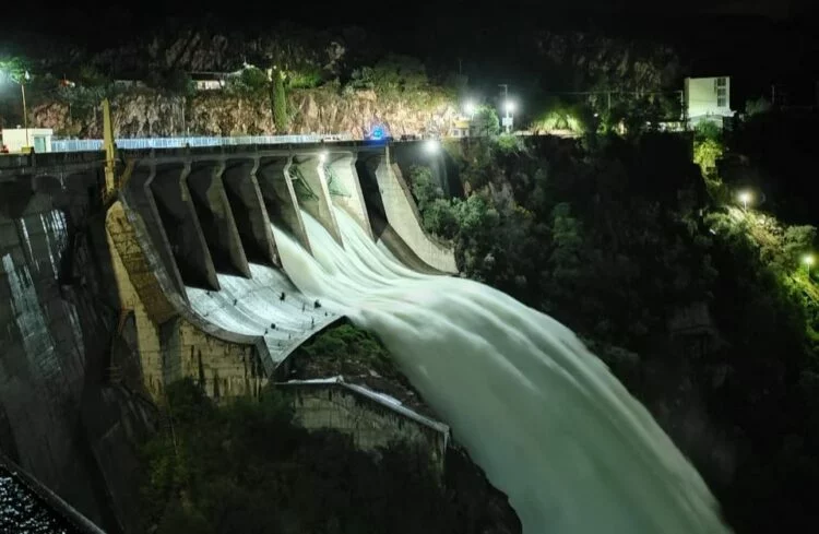 Imagen de un embalse en Córdoba después de las lluvias de Semana Santa