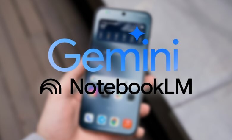 Imagen de la integración de NotebookLM con Gemini, mostrando la interfaz de usuario y las funcionalidades avanzadas.