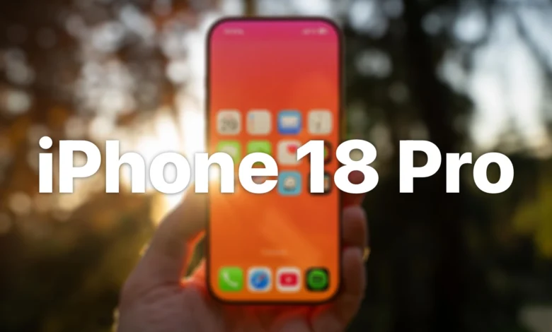 Imagen del iPhone 18 Pro con su nuevo diseño y colores