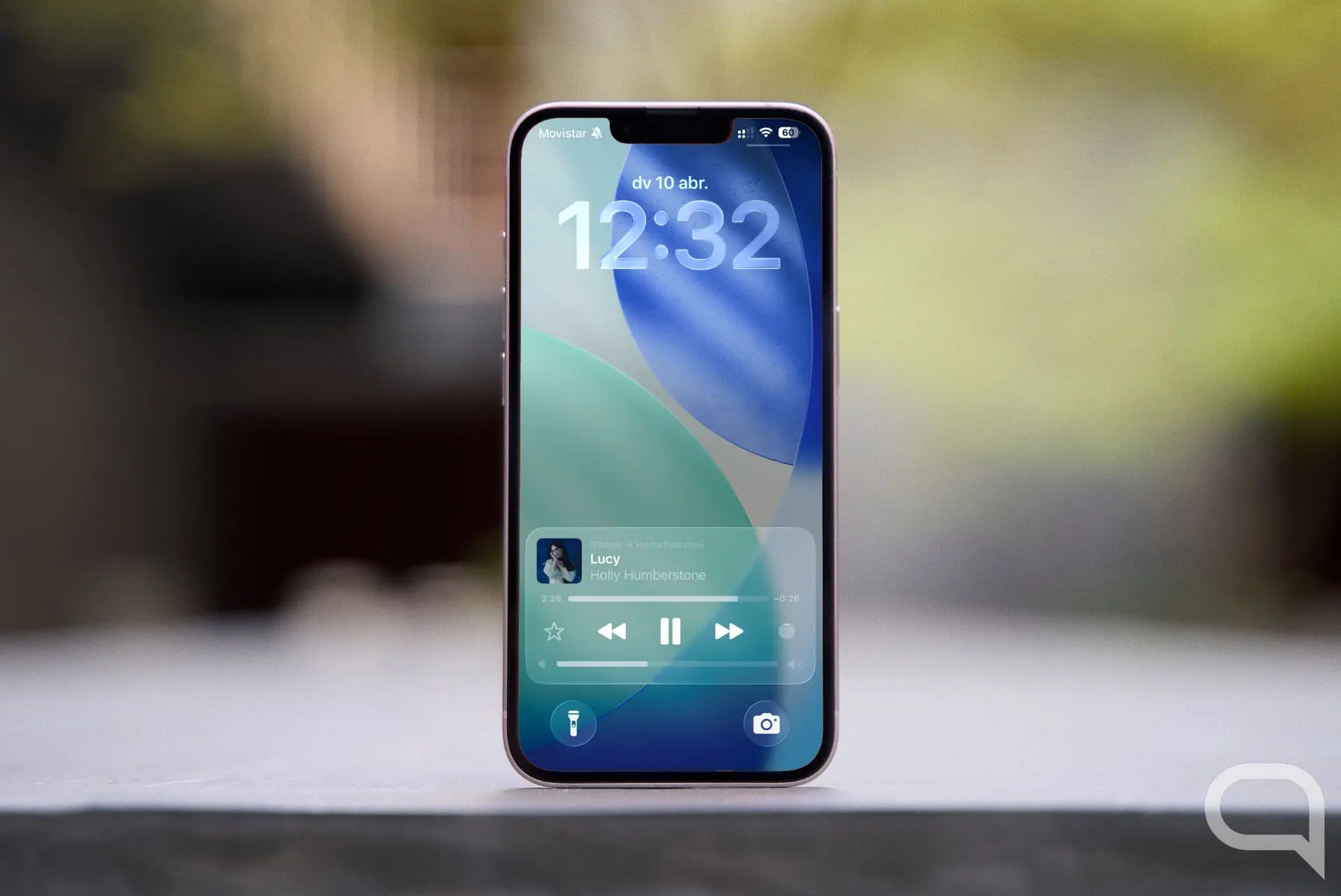 Control de volumen en la pantalla de bloqueo de iPhone