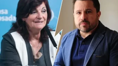 Martín Tetaz y Kelly Olmos en un debate sobre economía