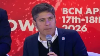Axel Kicillof en España durante la Movilización Global Progresista