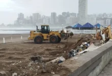 Imagen de la demolición de La Saladita en Mar del Plata