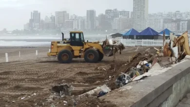 Imagen de la demolición de La Saladita en Mar del Plata