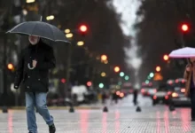 Lluvias en Buenos Aires: Imagen de lluvia en la ciudad