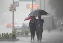 Imagen de lluvias en el AMBA