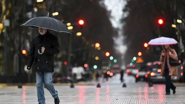 Lluvias en Buenos Aires: Imagen de lluvia en la ciudad