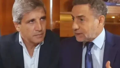 Luis Majul en una conferencia de prensa