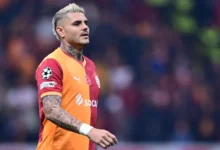 Mauro Icardi en acción con el Galatasaray