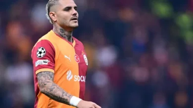 Mauro Icardi en acción con el Galatasaray