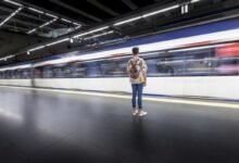 Imagen de un torno de metro con pago sin contacto