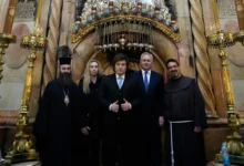 Javier Milei en Israel anunciando la reforma electoral