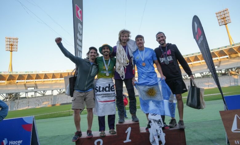 Imágenes de la Copa Mundial de Speedline Highline en el Estadio Mario Alberto Kempes