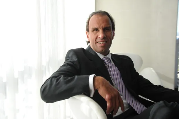 Navarro Montoya en una conferencia de prensa