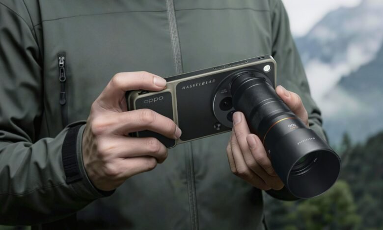 Imagen del Oppo Find X9 Ultra con su cámara destacada