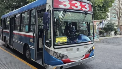 Imagen de un colectivo en el Gran Buenos Aires