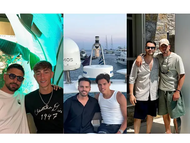 Imagen de un estadio de fútbol en Italia con un telón de fondo de luces de la ciudad