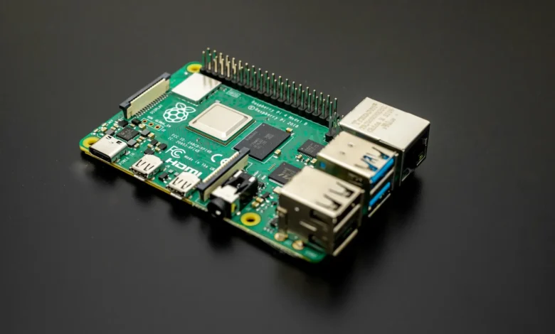Imagen de un dispositivo Raspberry Pi