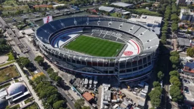 Imágenes de River y Boca en el estadio Monumental