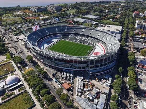 Imágenes de River y Boca en el estadio Monumental