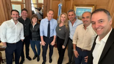 La mesa política del Gobierno en reunión en la Casa Rosada