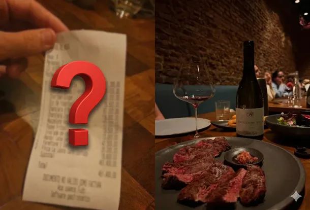 Una pareja disfruta de una cena de lujo en un restaurante de Chacarita