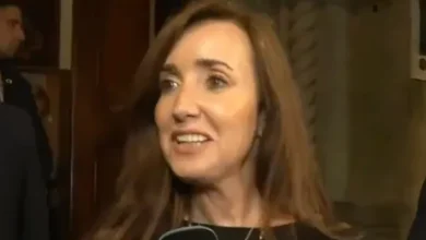 Victoria Villarruel y Javier Milei en una reunión oficial