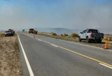 Imagen del Camino de las Altas Cumbres con señalización de corte total