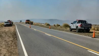 Imagen del Camino de las Altas Cumbres con señalización de corte total