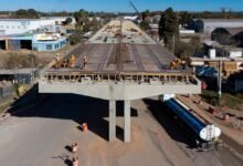Imagen de la obra del altonivel en la Avenida Vélez Sarsfield