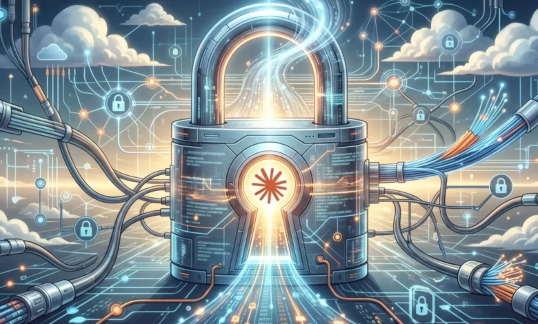 Imagen de una persona trabajando en un sistema informático con una pantalla que muestra código