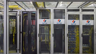 Imagen de un centro de datos de DE-CIX